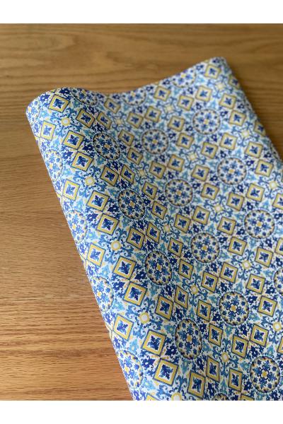 Wrapping Paper - Sicily Blue
